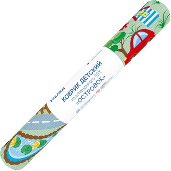 Игровой коврик Вилина Островок. Город животных (60x120)