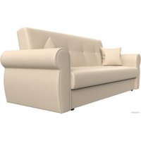 Диван Лига диванов Лига-019 118380 (экокожа, бежевый/подушки бежевый)