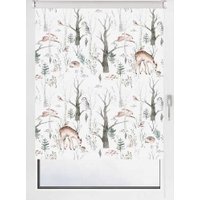 Мини рулонные шторы Franc Gardiner Print Лесные друзья олени, день 90х160 9403217912