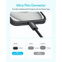 Кабель Anker A8060 USB Type-C - USB Type-C 240W (1.8м, белый)