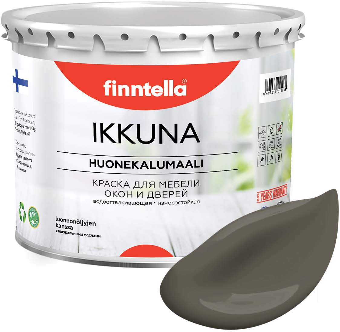 

Краска Finntella Ikkuna Taupe F-34-1-3-FL079 2.7 л (коричневый/серый)