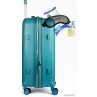 Чемодан-спиннер Mironpan 11197-2 65 см (бирюзовый)