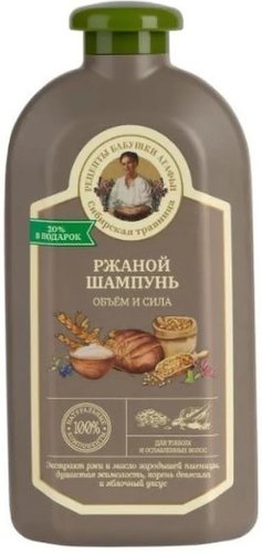 Шампунь Рецепты бабушки Агафьи Сибирская травница Объем и сила Ржаной (500 мл)