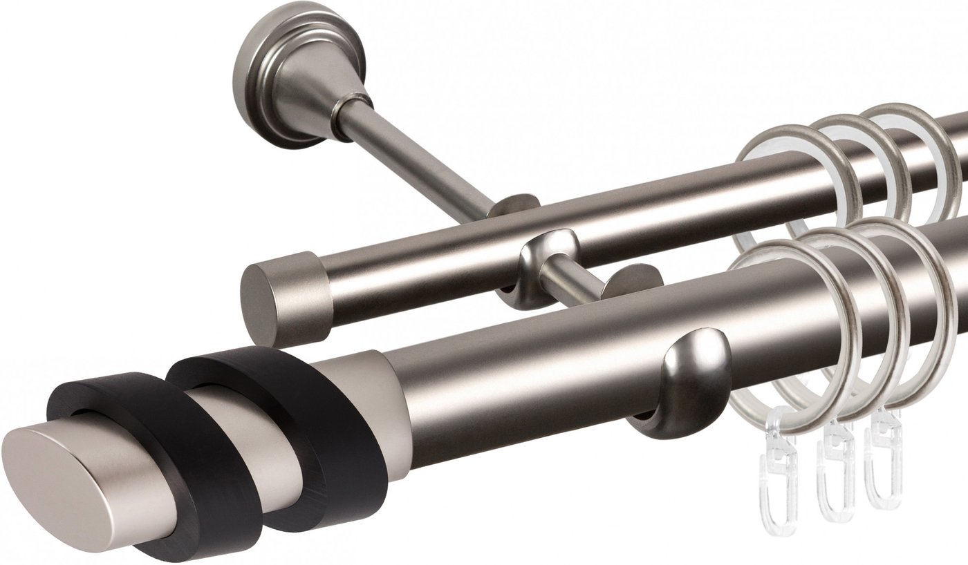 

Карниз для штор АС ФОРОС Grace D25Г/16Г + наконечники Вена сатин/черный (1.8м, сатин)