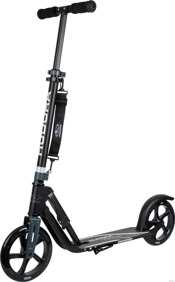 Двухколесный подростковый самокат Hudora BigWheel 205 14825 (черный)