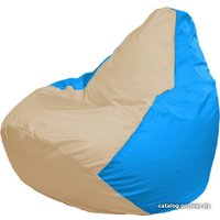 Кресло-мешок Flagman Груша Макси Г2.1-149 (голубой/бежевый)