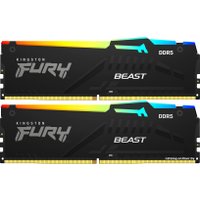 Оперативная память Kingston FURY Beast RGB 2x32ГБ DDR5 6400 МГц KF564C32BBAK2-64