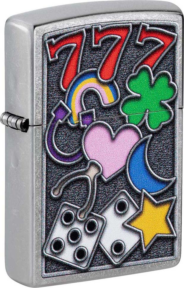 

Зажигалка Zippo Street Chrome All Luck 48682