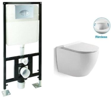 

Унитаз подвесной SantiLine SL-5005 + SL-01