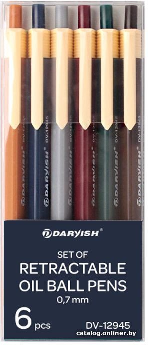 Набор шариковых ручек Darvish DV-12945 (6 цв.)