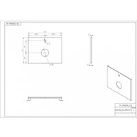  Cersanit Столешница Wood 64187 (орех матовый)