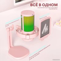 Проводной микрофон Maono DGM20 (розовый)