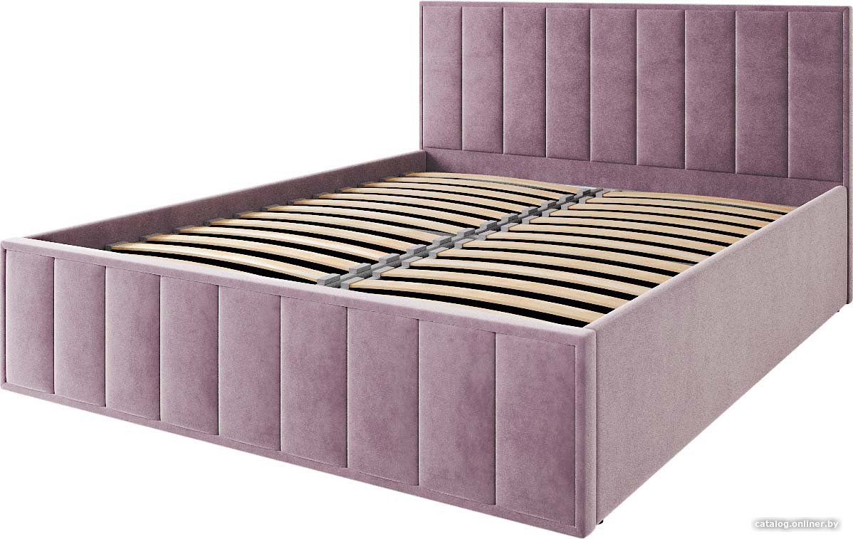 Кровать ДСВ Лана 1.4 с ПМ 140x200 (пудра)
