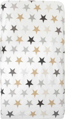 Простыня Amarobaby Звезды AMARO-5102-ZP (пэчворк)