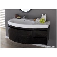  Aquanet Тумба под умывальник Опера 115 L 00169612 (черный, 2 дв., 2 ящ.)