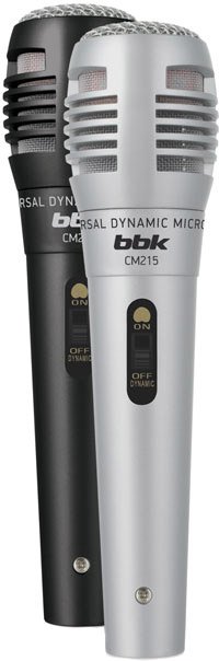 

Комплект проводных микрофонов BBK CM215 (черный+серебристый)