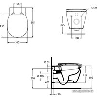 Унитаз подвесной Ideal Standard Connect Set W941102