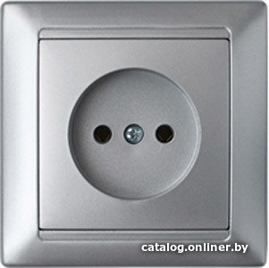 Розетка Bylectrica Стиль РС16-305 (серебристый)