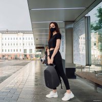 Повязка XD Design Protective Mask Set P265.871 (черный/голубой)