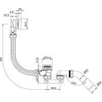 Сифон Roxen R70A-GM