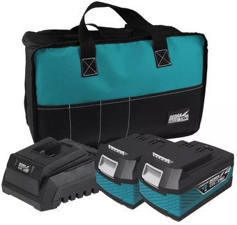 Аккумулятор с зарядным устройством Dedra DED7030G03 (20В/2x4 Ач + 20В)