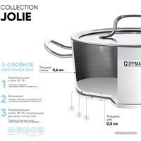 Кастрюля Guffman Jolie T02-01520R