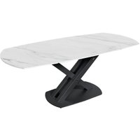 Кухонный стол Sheffilton SHT-T75 (белый мрамор/черный)