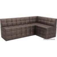 Угловой диван Мебель-АРС Атлантис правый 212x84x135 (серо-шоколадный Star Velvet 60 Cofee)