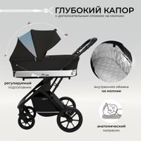 Коляска-люлька Sweet Baby Nuvola Uno (черный)