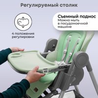 Высокий стульчик Bubago Albert BG 138-3 (оливковый)