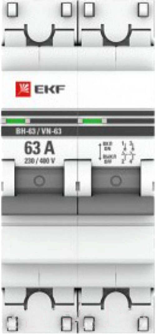 

Выключатель нагрузки EKF PROxima ВН-63 2р 25А sl63-2-25-pro