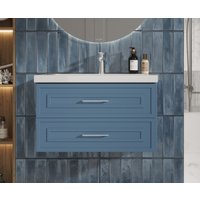  Cersanit Тумба под умывальник Classic 80 69091 (голубой матовый)