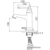 Смеситель Gerhans K20G K11020G
