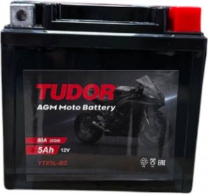 

Мотоциклетный аккумулятор Tudor YTX5L-BS R+ (5 А·ч)