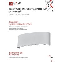 Фасадный светильник In Home TWIN-1030WH 4690612053929