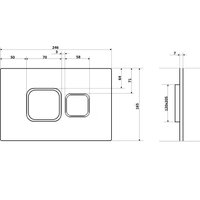 Панель смыва Cerutti CR01BK