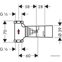 Скрытый механизм Hansgrohe 15974180