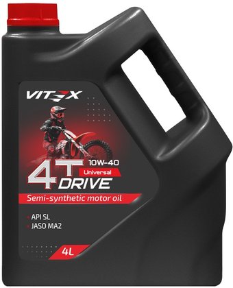 Моторное масло Vitex Drive Universal 4T 10W-40 4л