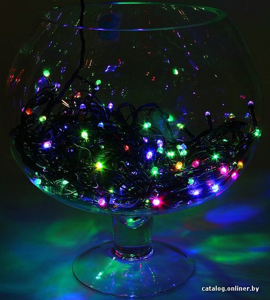 Светодиодная гирлянда Luazon Метраж Led-100 нить темная (9 м, RG/RB) [1080351]