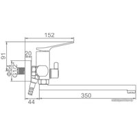 Смеситель Ledeme L2275B