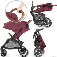 Коляска прогулочная «книга» KinderKraft Grande LX 2020 (burgundy)
