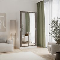 Шкаф-купе Кортекс-мебель Лагуна ШК01-02 (белый/орех элия)