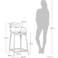 Стул с подлокотниками Bradex Masters FR 0210 (серый)