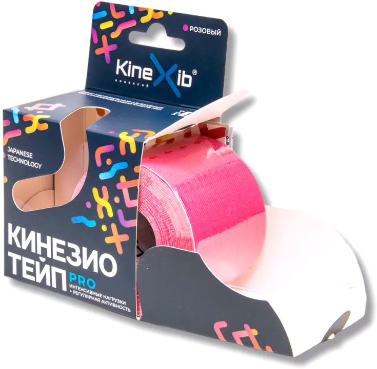 

Тейп Kinexib Pro 5 см x 5 м (розовый)