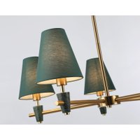 Подвесная люстра Ambrella light LH75051/5 BS/GN (латунь/зеленый)