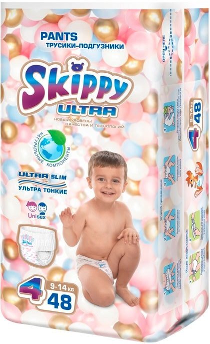 

Трусики-подгузники Skippy Pants Ultra 4 Maxi (48 шт)