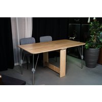 Стол-книга Stoloff Мечта 1600x850 (дуб сонома, опоры складные, углы закругленные с роликами и ручками)