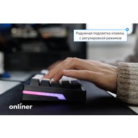 Клавиатура JEGG ZA61 White Black Brown (TNT Yellow)