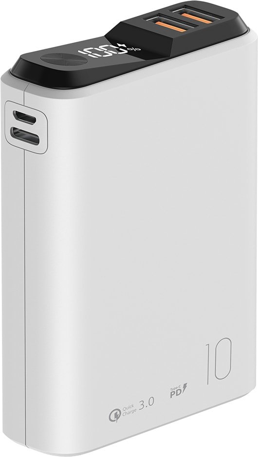 

Внешний аккумулятор Olmio QS-10 10000mAh (белый)