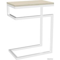 Приставной столик TMB Loft Хидсон Дуб 400x300 (скандинавский бук/белый)